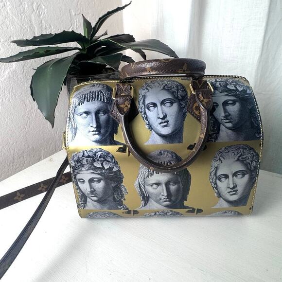 Louis Vuitton Handbags - Louis Vuitton Authentic Fornasetti Limited Edition Speedy 25 Bandouliere CoA